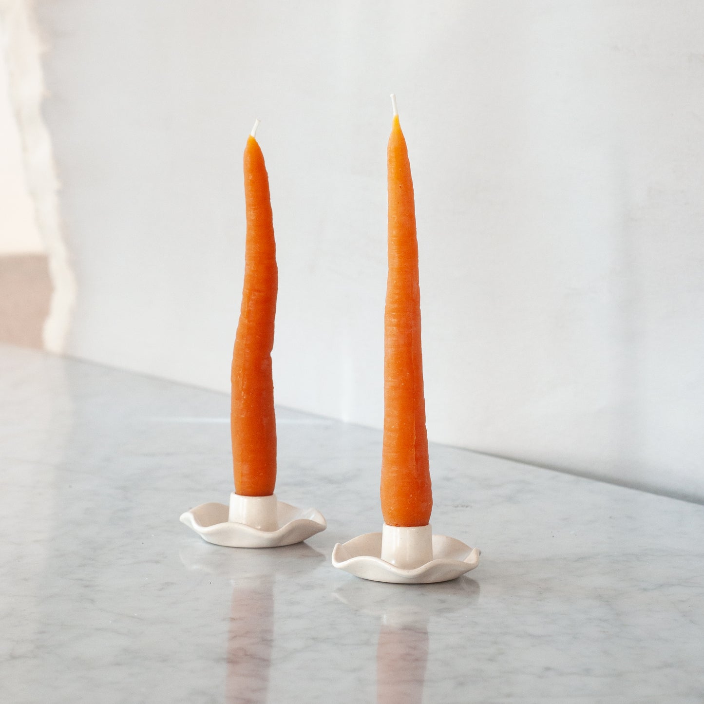Carrot Taper Candle