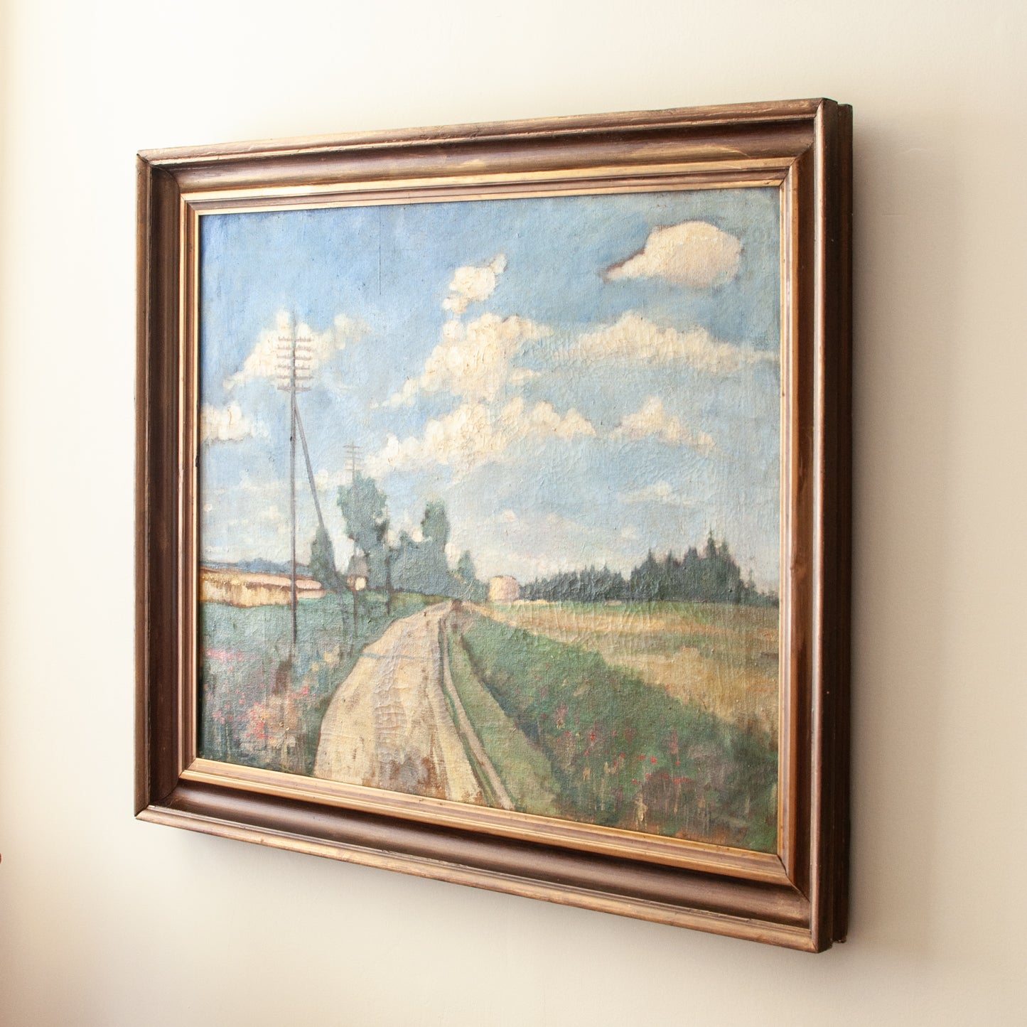 Antique landscape painting