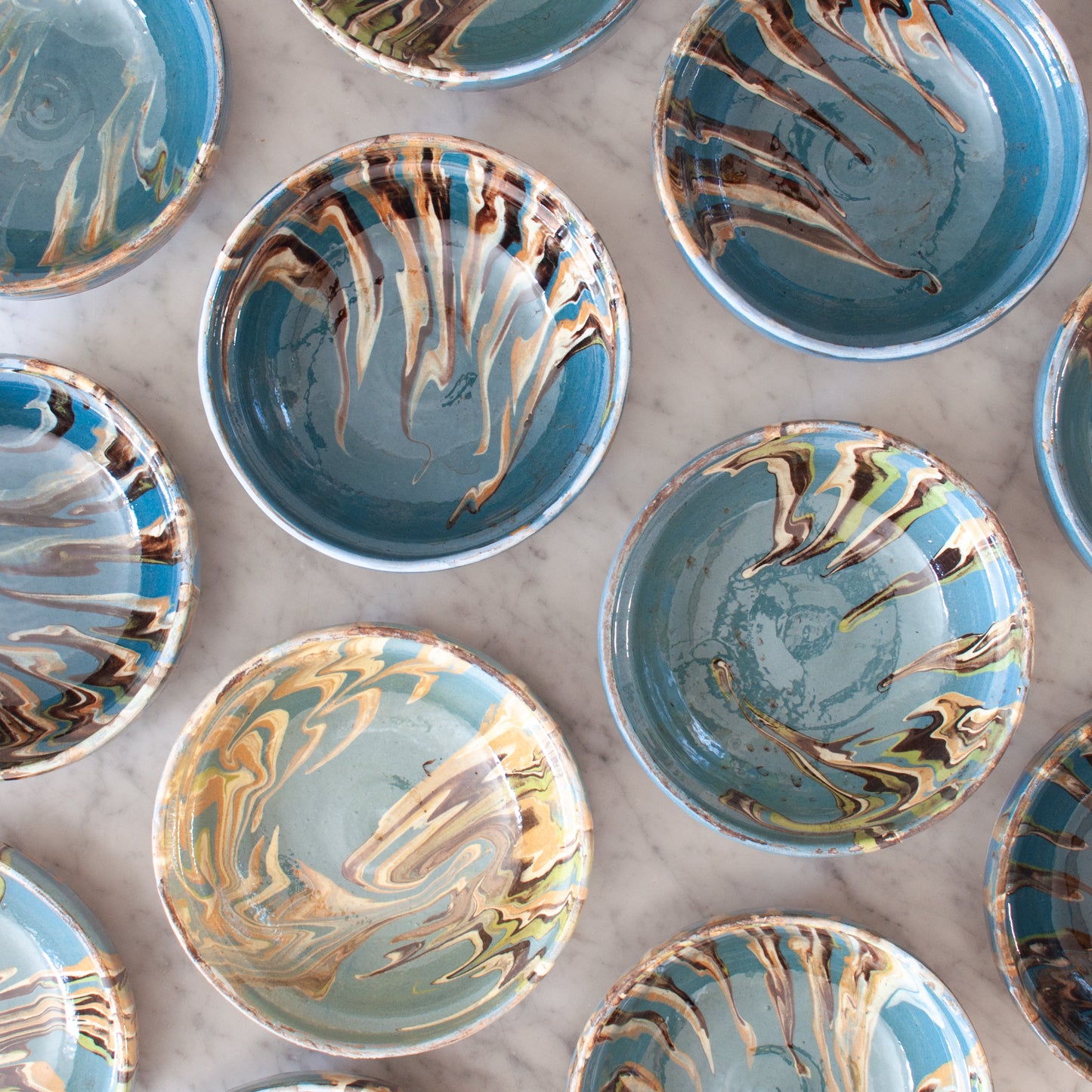 Marbled bowl, sky