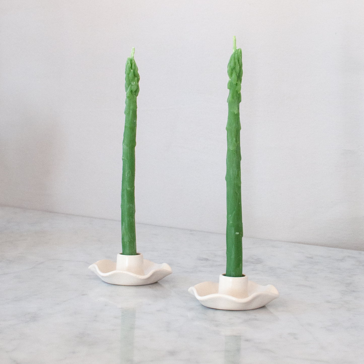 Asparagus taper candle