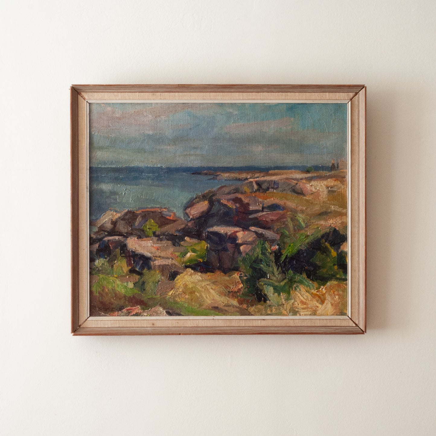 Vintage Painting, Wild Beach