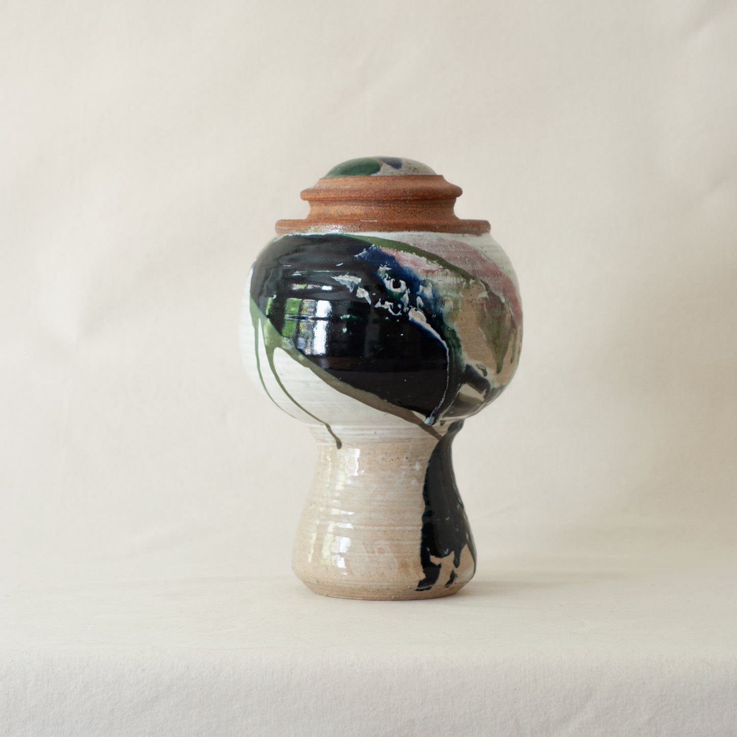 Vase with Lid by Phyllis Hammond