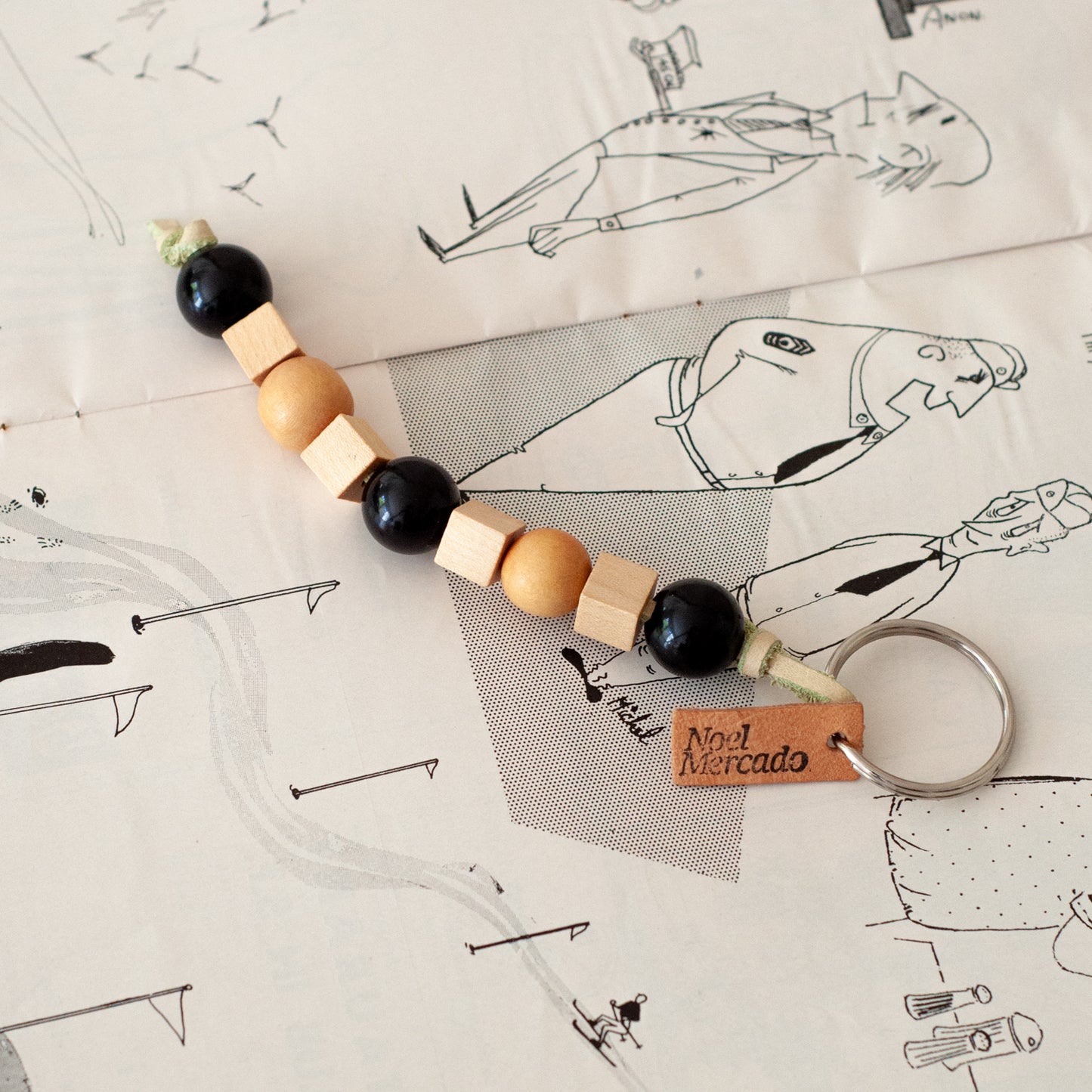 Vintage Bead Keychains by Noel Mercado