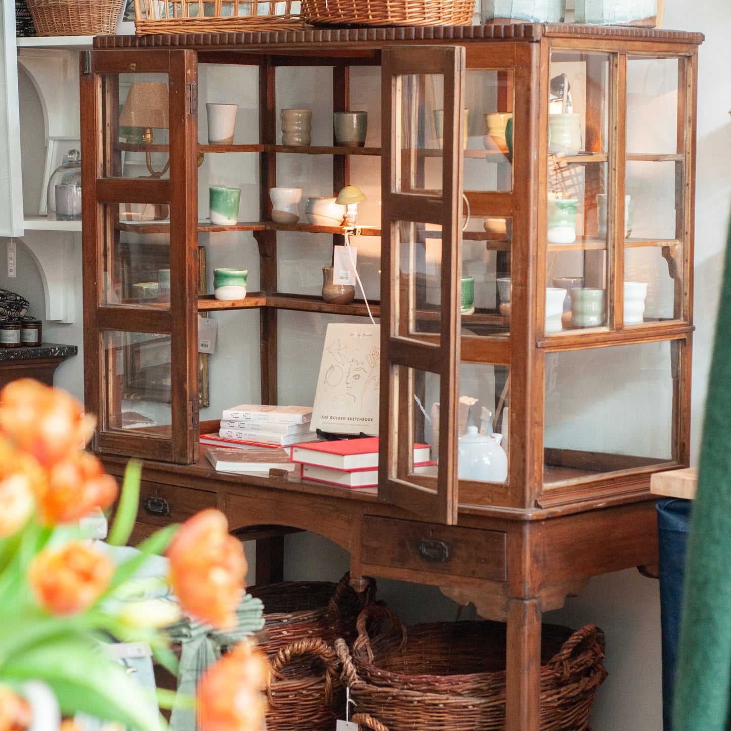 Vintage glass cabinet