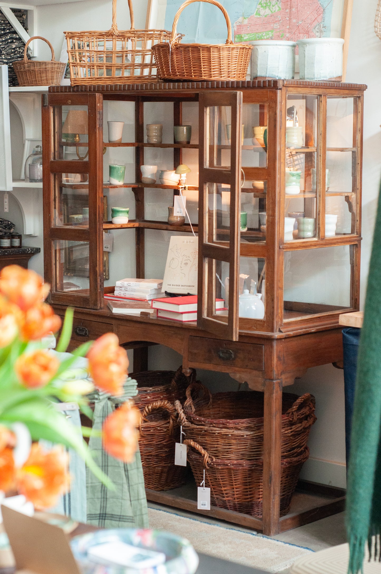 Vintage glass cabinet