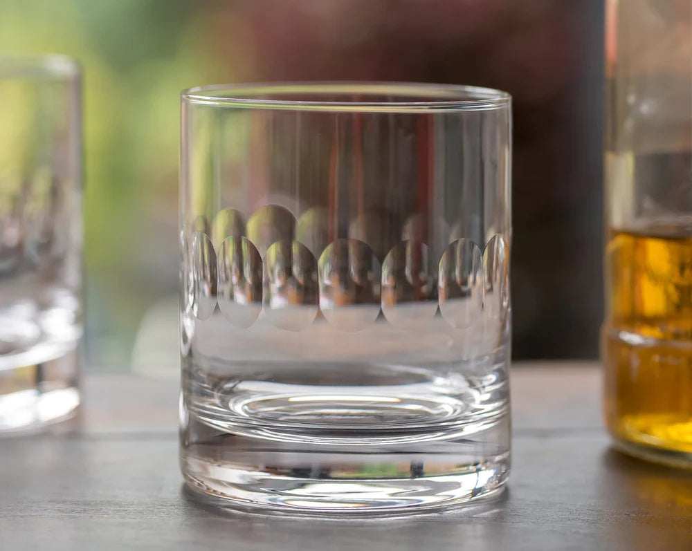 Crystal Whisky Glasses, Set of 2