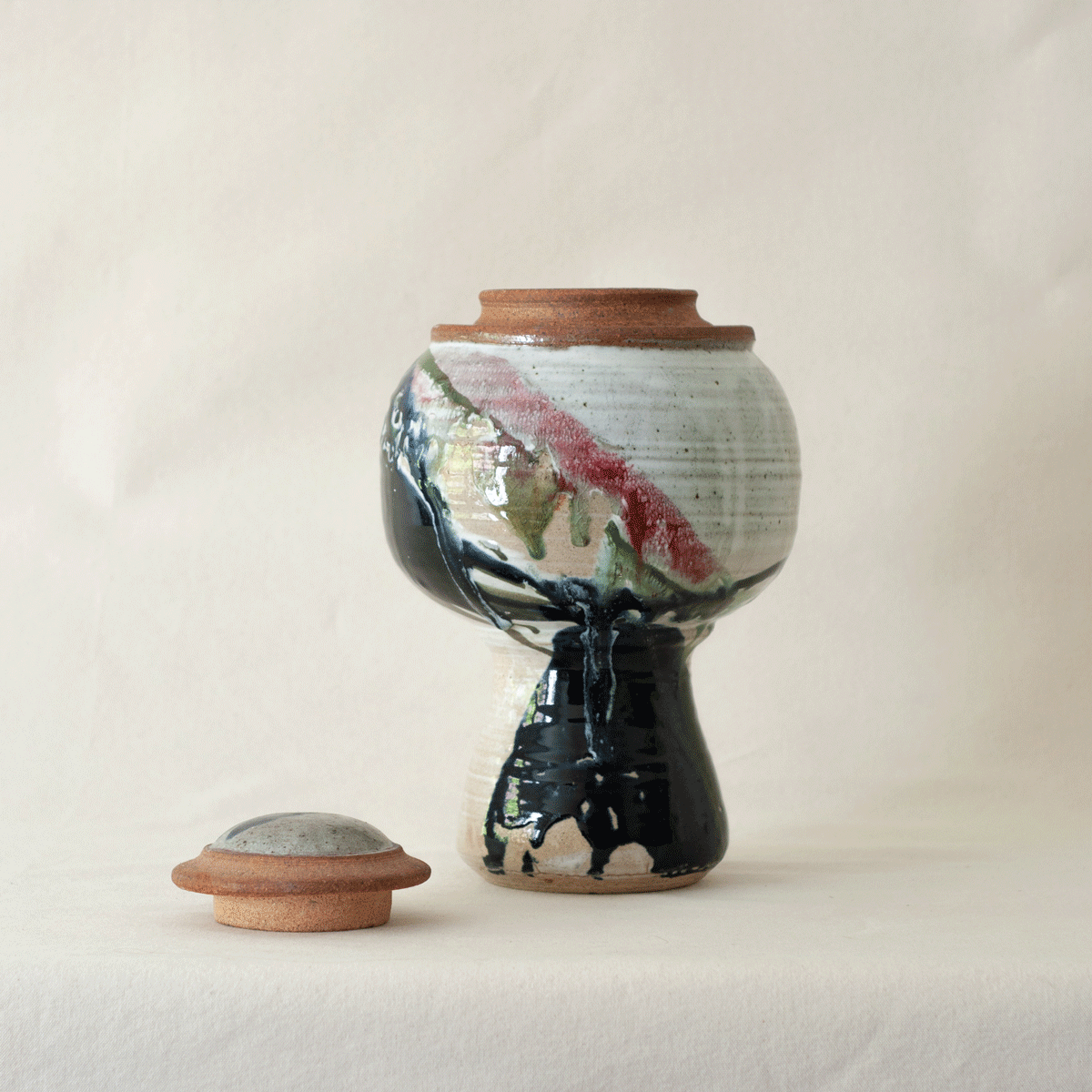 Vase with Lid by Phyllis Hammond