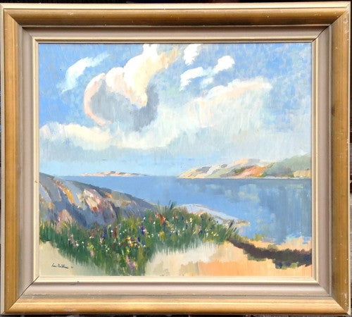 Coastal Spring Antique Painting