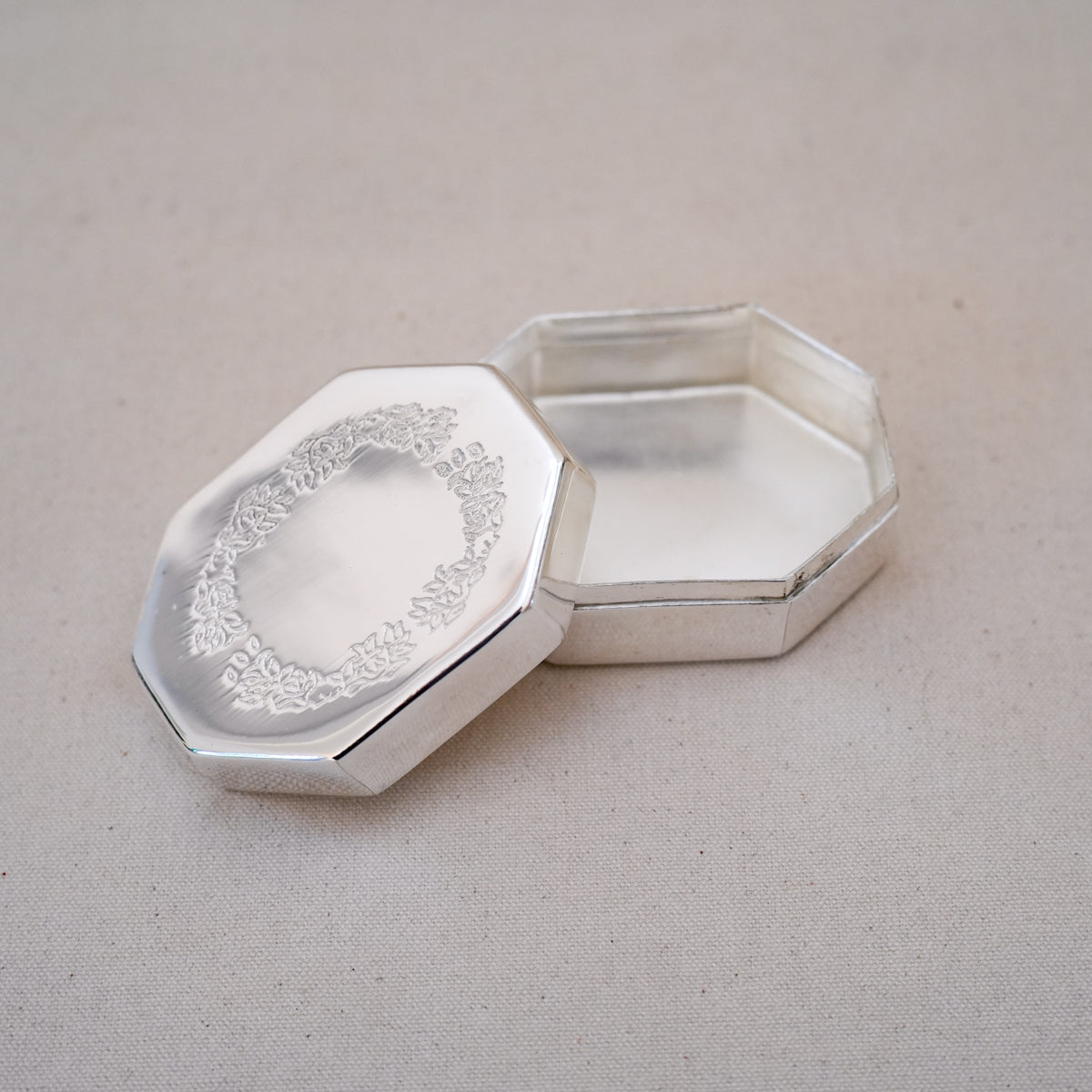 Octagonal Silver Box