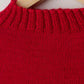 Cropped Guernsey in Red by Le Tricoteur