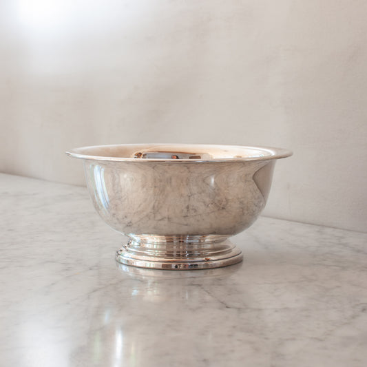 Vintage silver pedestal bowl