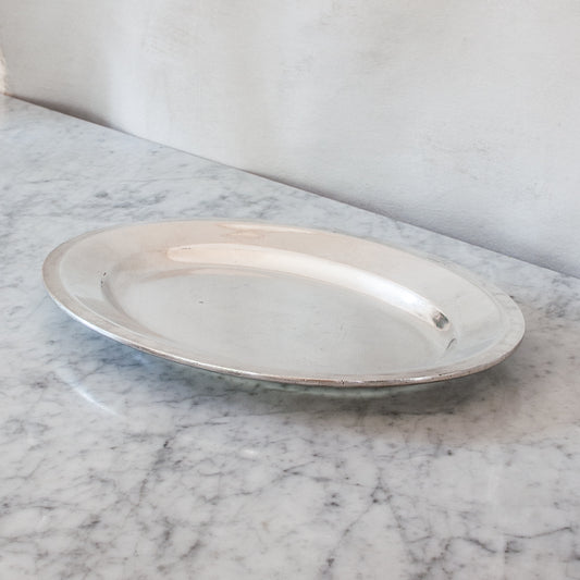 Vintage French Navy silver serving platter no.2