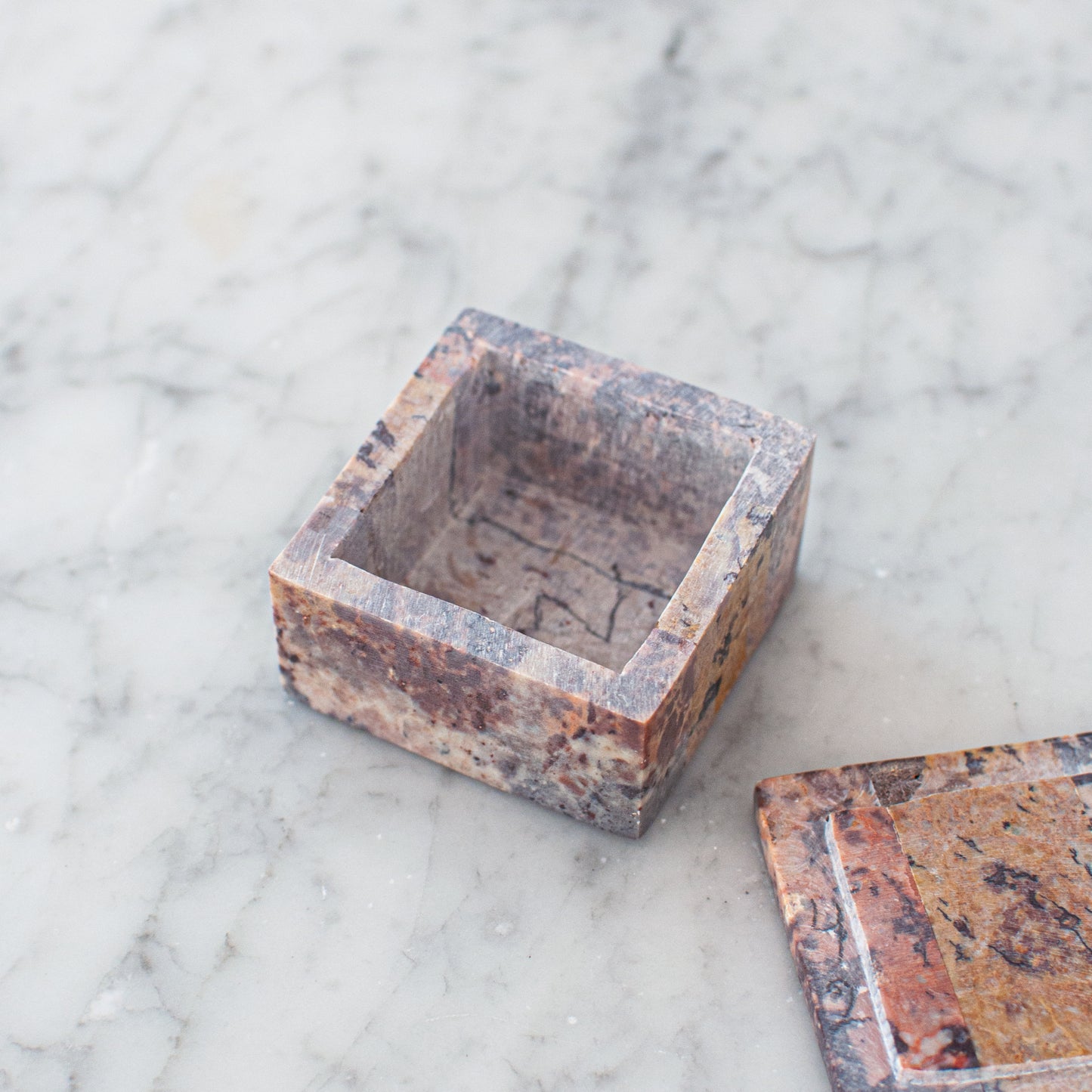 Stone trinket box