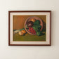 Vintage vegetable still life painting