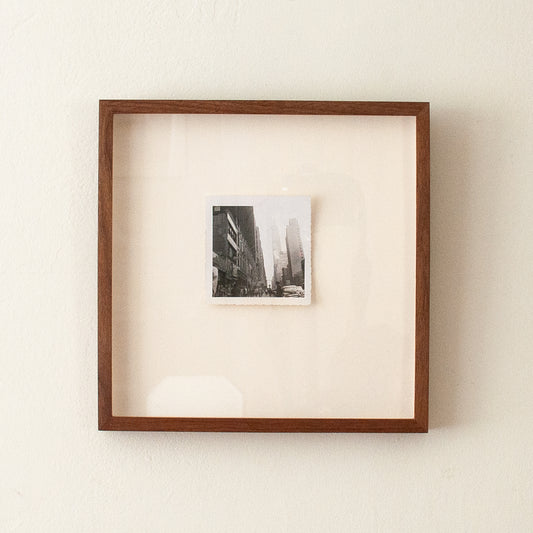 Framed photograph, 1930's NYC street scene