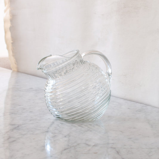 Vintage glass pitcher