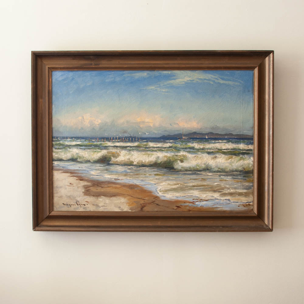 Vintage oceanscape painting