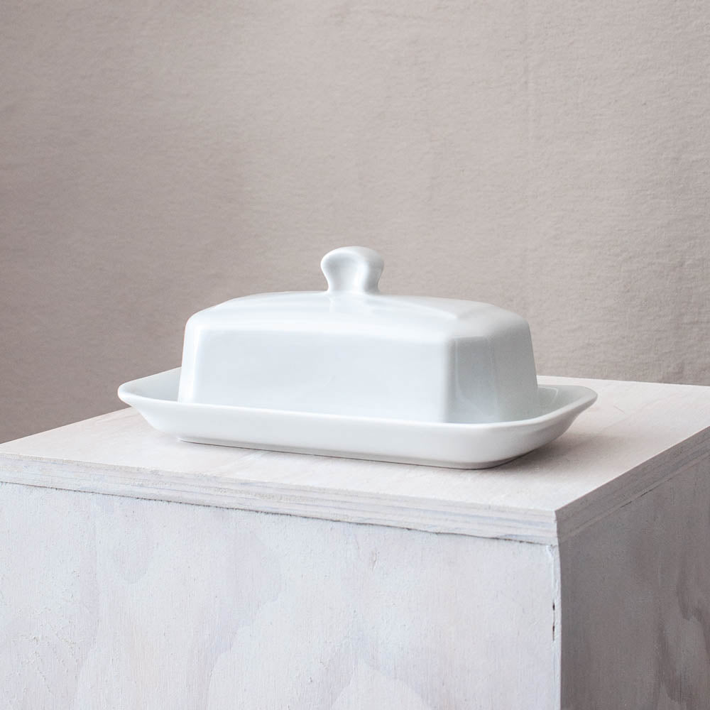 French porcelain butter dish