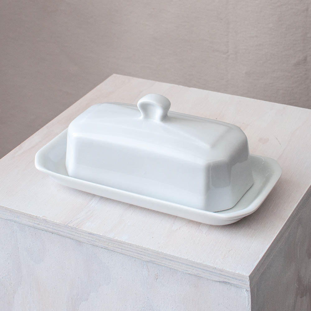 French porcelain butter dish