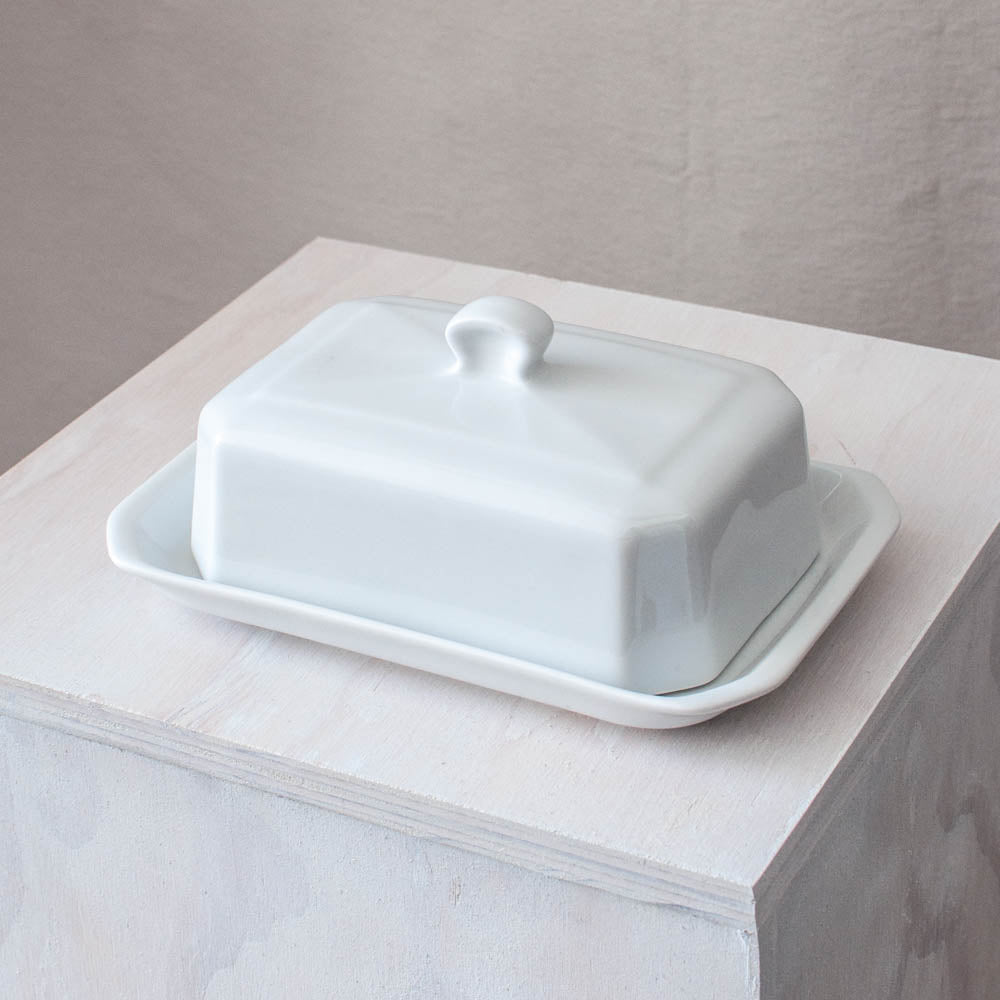 French porcelain butter dish