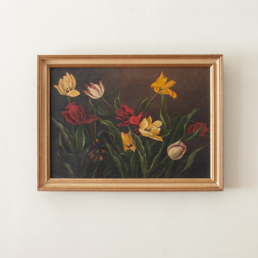 Vintage floral painting