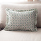 Block Print Ruffle Pillow, Spring Blooms
