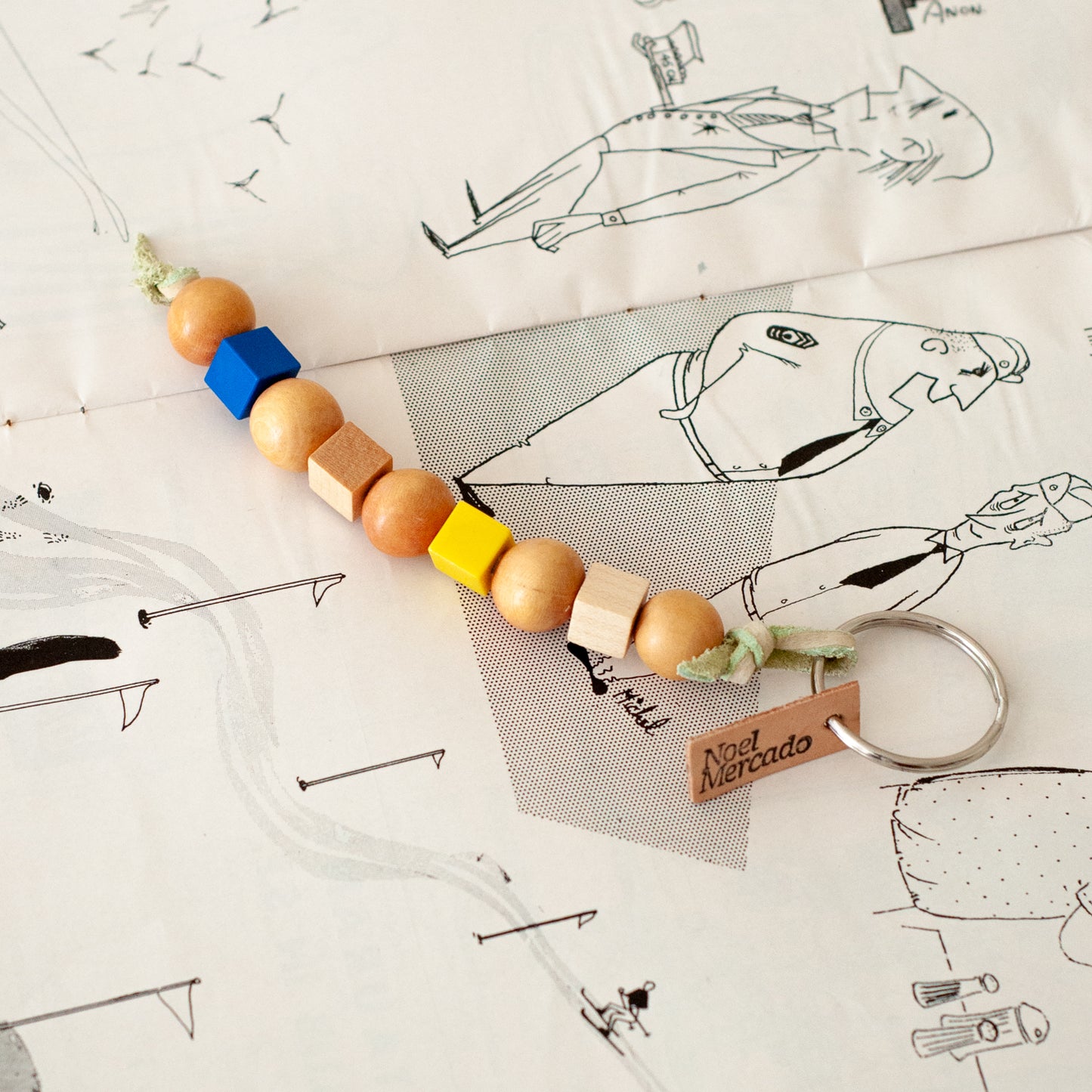 Vintage Bead Keychains by Noel Mercado
