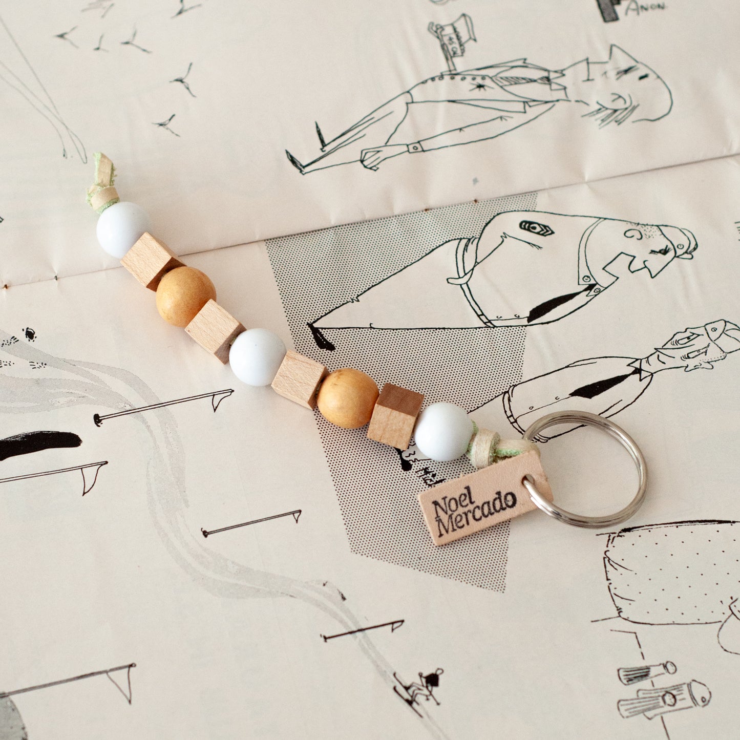Vintage Bead Keychains by Noel Mercado