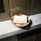 Cousin St. Marbled Enamel Soap Dish, Pinot