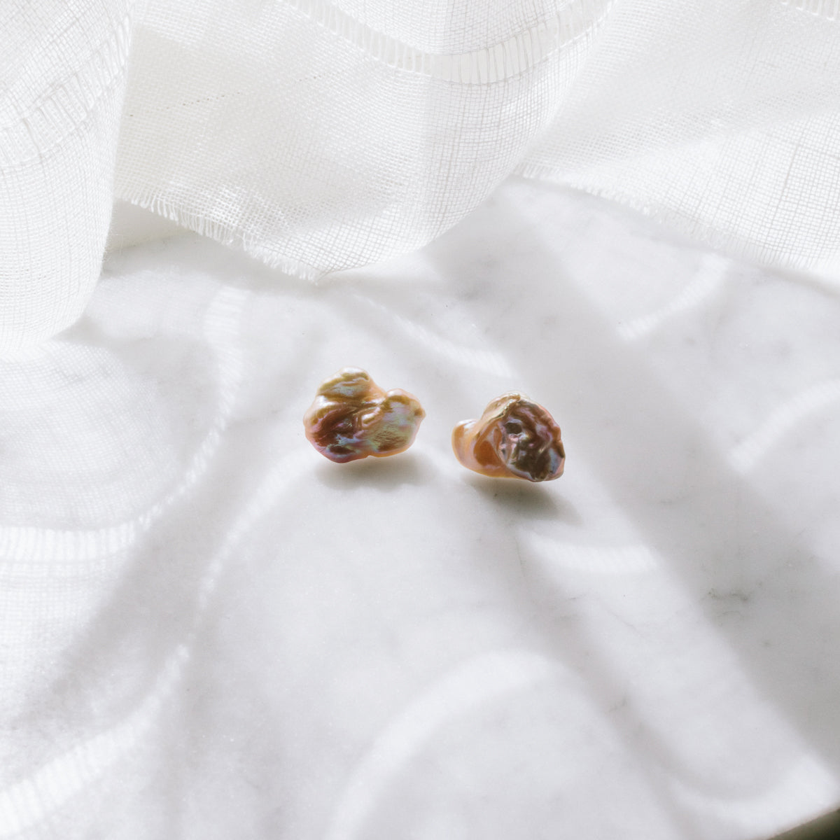Keshi Pearl Earrings by Anchovy