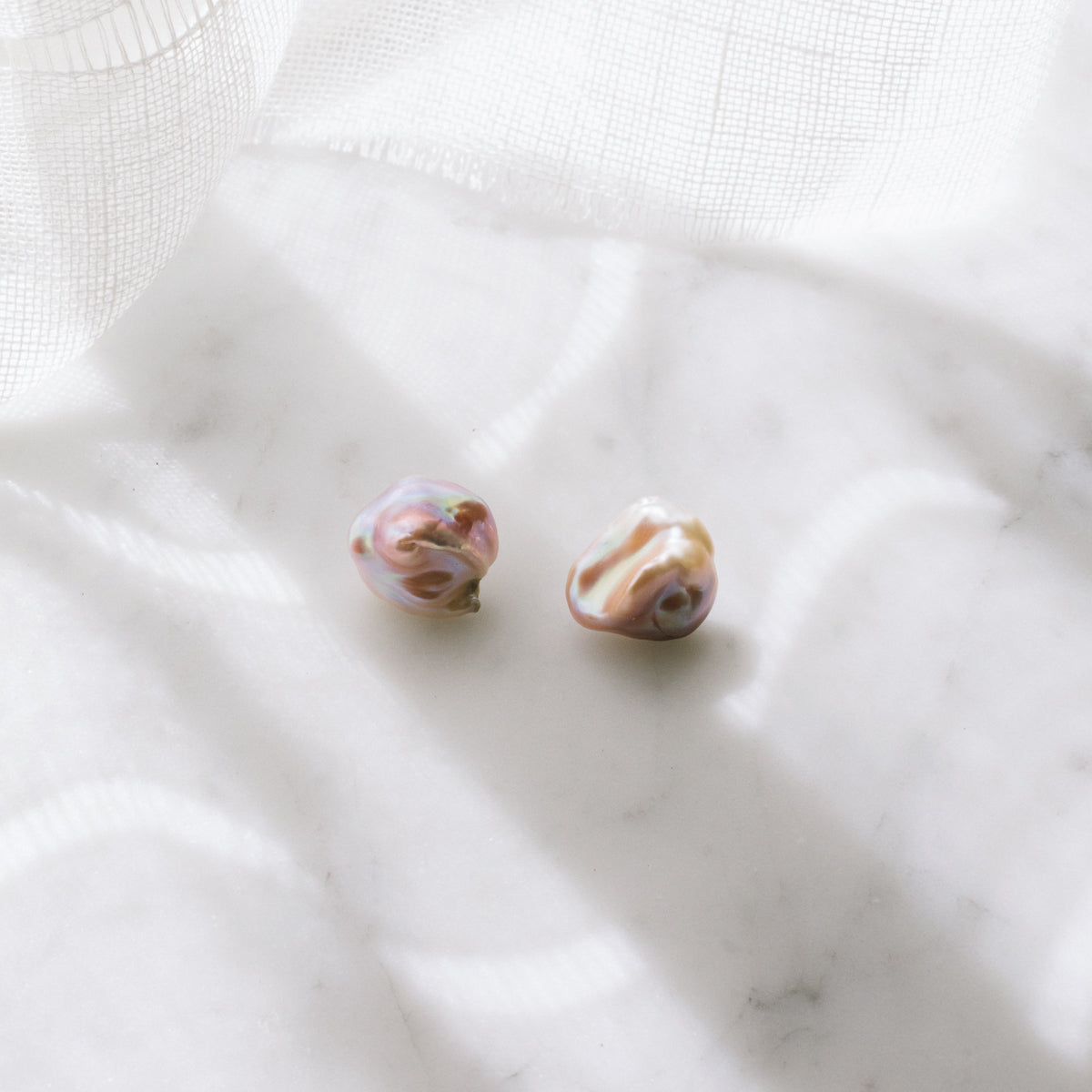 Keshi Pearl Earrings by Anchovy