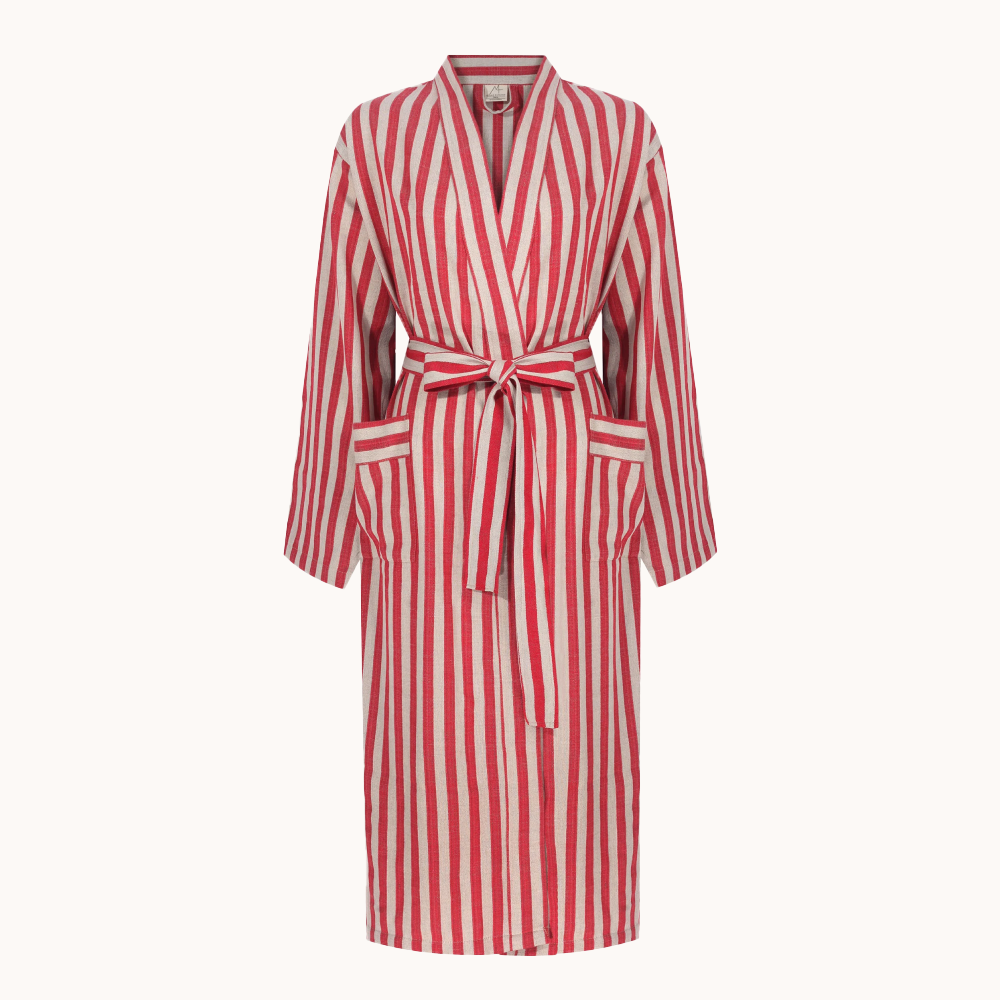 Red stripe robe