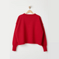 Cropped Guernsey in Red by Le Tricoteur
