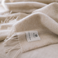 Irish Wool Throw, Cappuccino
