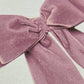 Pink Velvet Bow Greeting Card