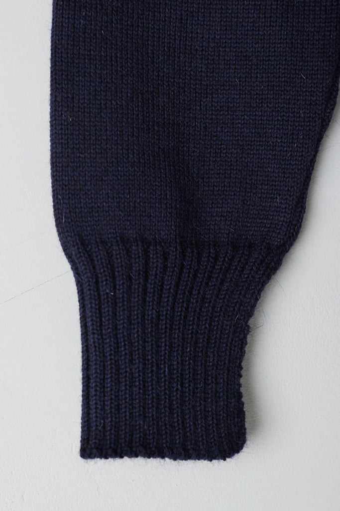 Cropped Guernsey in Navy by Le Tricoteur