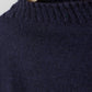 Cropped Guernsey in Navy by Le Tricoteur