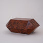 Vintage Burlwood Faceted Box