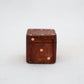 Vintage Italian Leather Dice Box