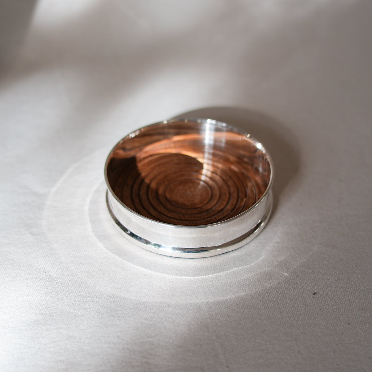 Wood-lined Bottle Coaster