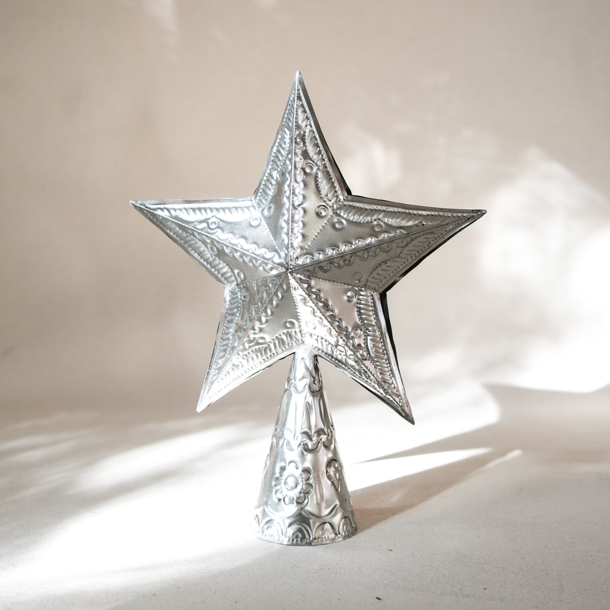 Embossed Tin Tree Topper